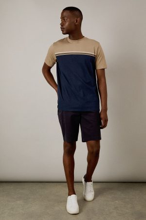 Navy Colourblock T-shirt