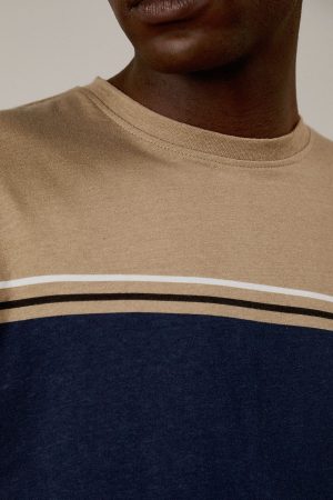 Navy Colourblock T-shirt