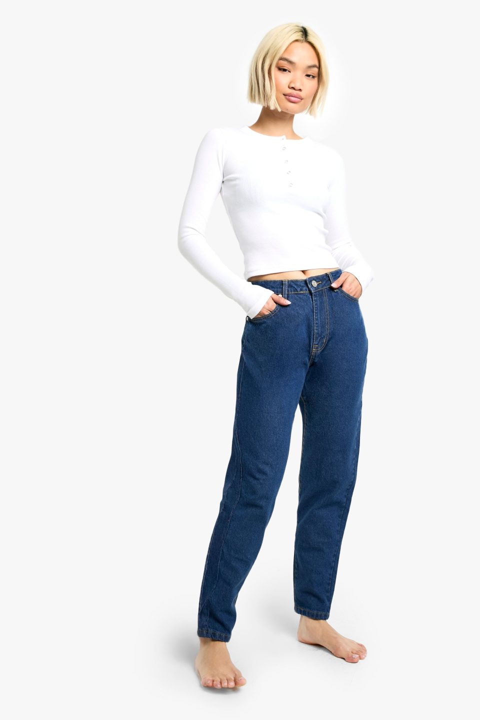 Petite Basics Slim Mom Jean