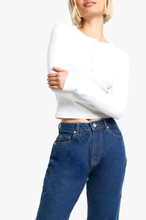 Petite Basics Slim Mom Jean