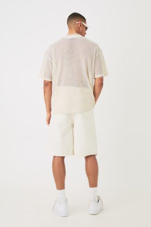 Oversized Open Mesh T-shirt
