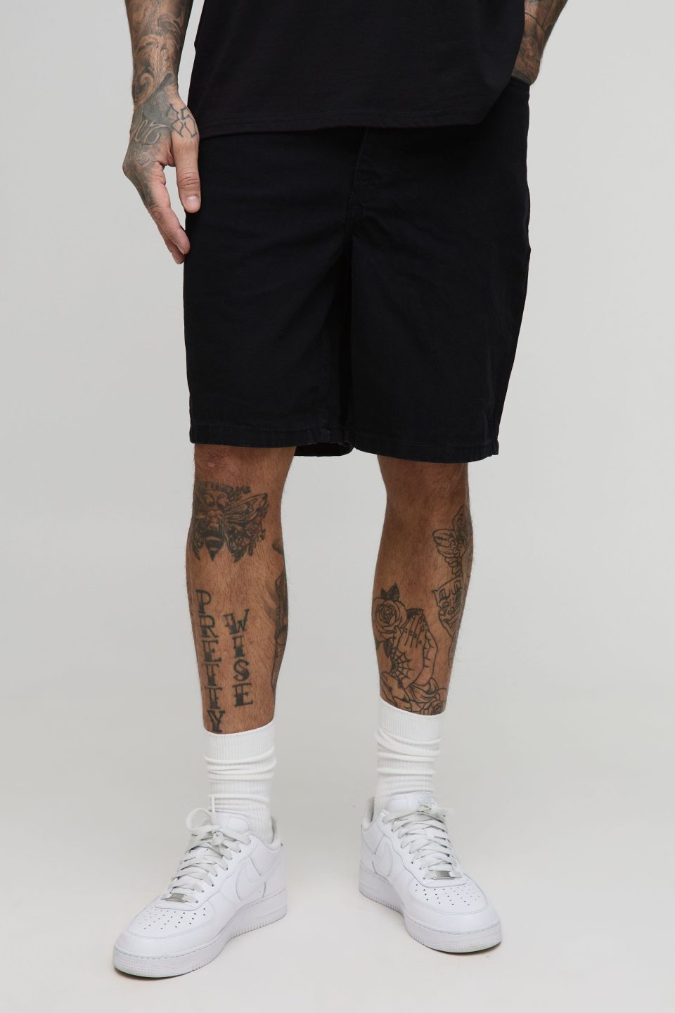 Tall Relaxed Rigid Denim Shorts