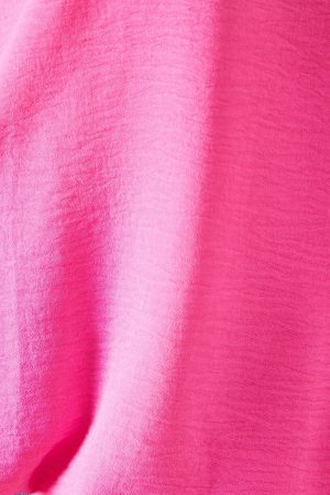 Petite Bubble Hem Short Sleeve Top
