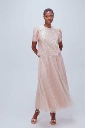 Sequin Tulle Tee