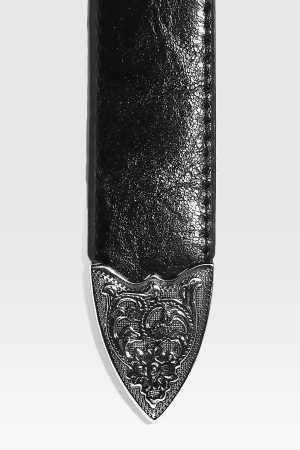 Oversize Western Silver Buckle Boyfriend Belt