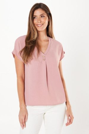 Blush Grown On Sleeve T-shirt