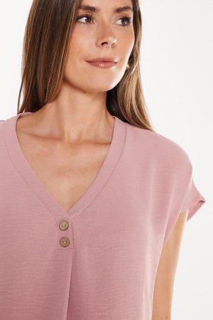 Blush Grown On Sleeve T-shirt