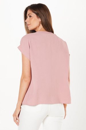 Blush Grown On Sleeve T-shirt