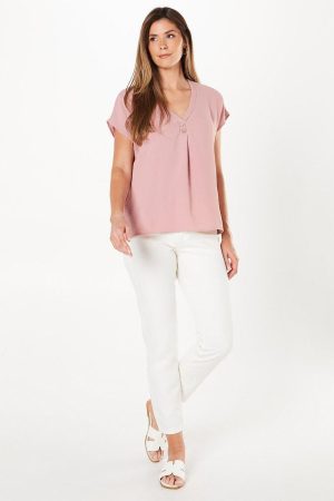 Blush Grown On Sleeve T-shirt