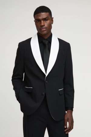 Straight Fit Shawl Collar Blazer