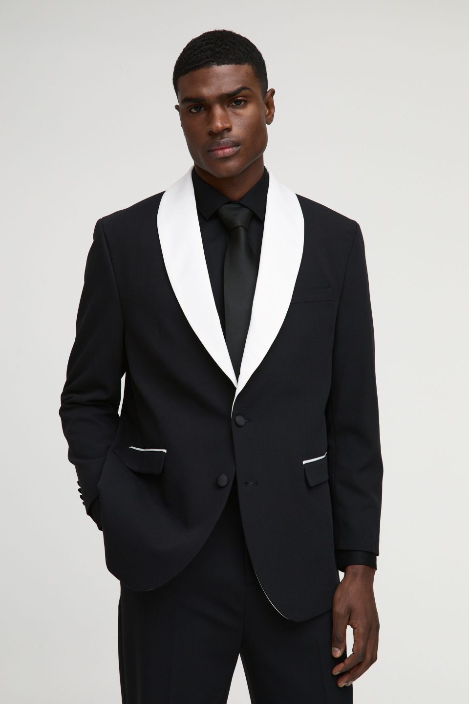 Straight Fit Shawl Collar Blazer