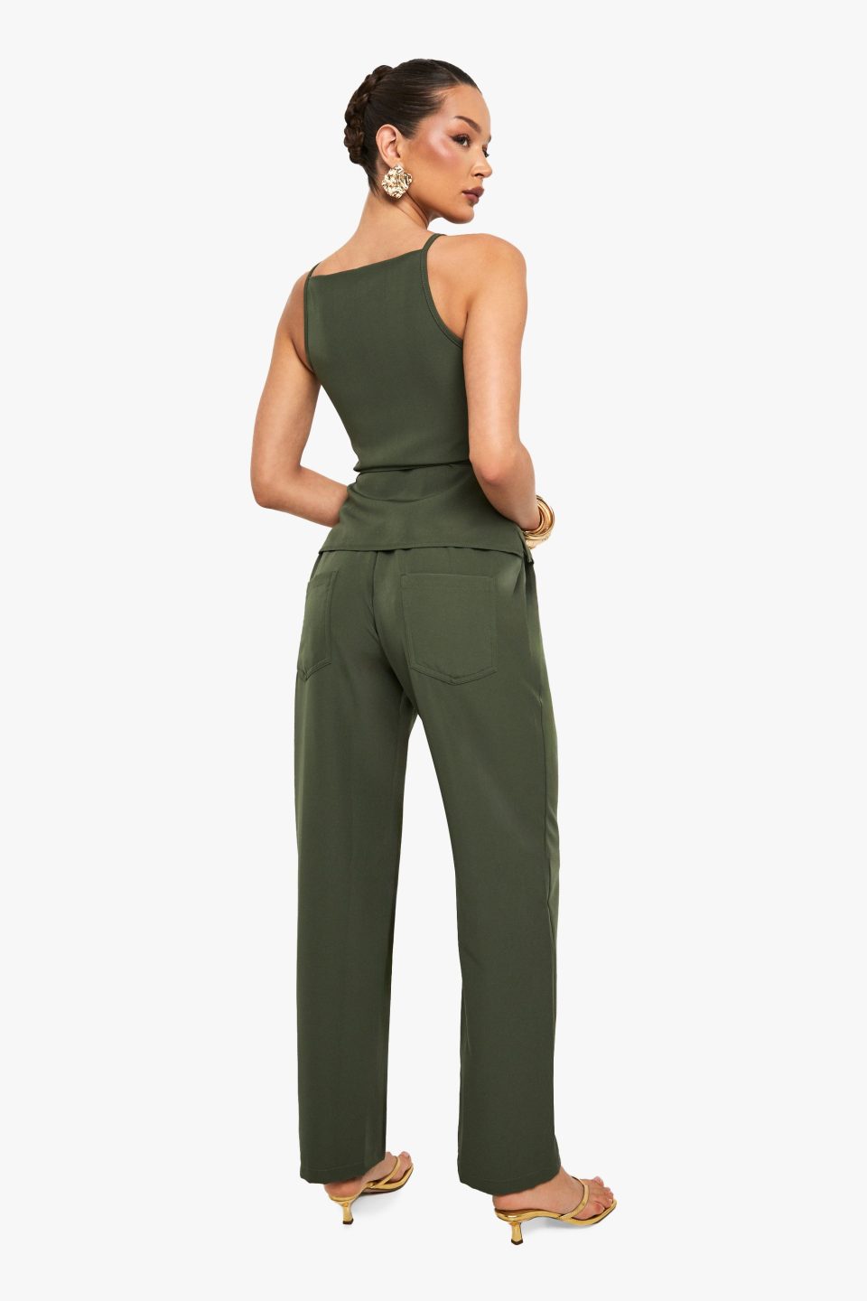 Elasticated Waist Band Woven Trousers