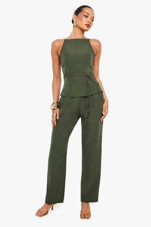 Elasticated Waist Band Woven Trousers