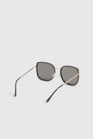 Metal Frame Square Sunglasses
