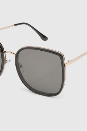 Metal Frame Square Sunglasses