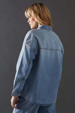 Oversized Pocket Denim Shirt