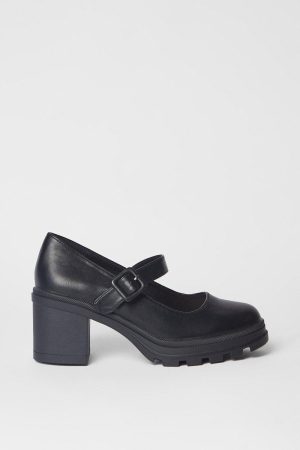 Viola Mary Jane Platform Heeled Court Shoes