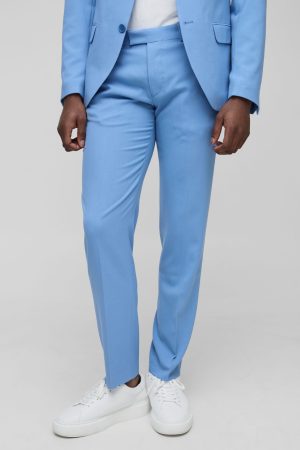 Slim Fit Fixed Waistband Suit Trouser