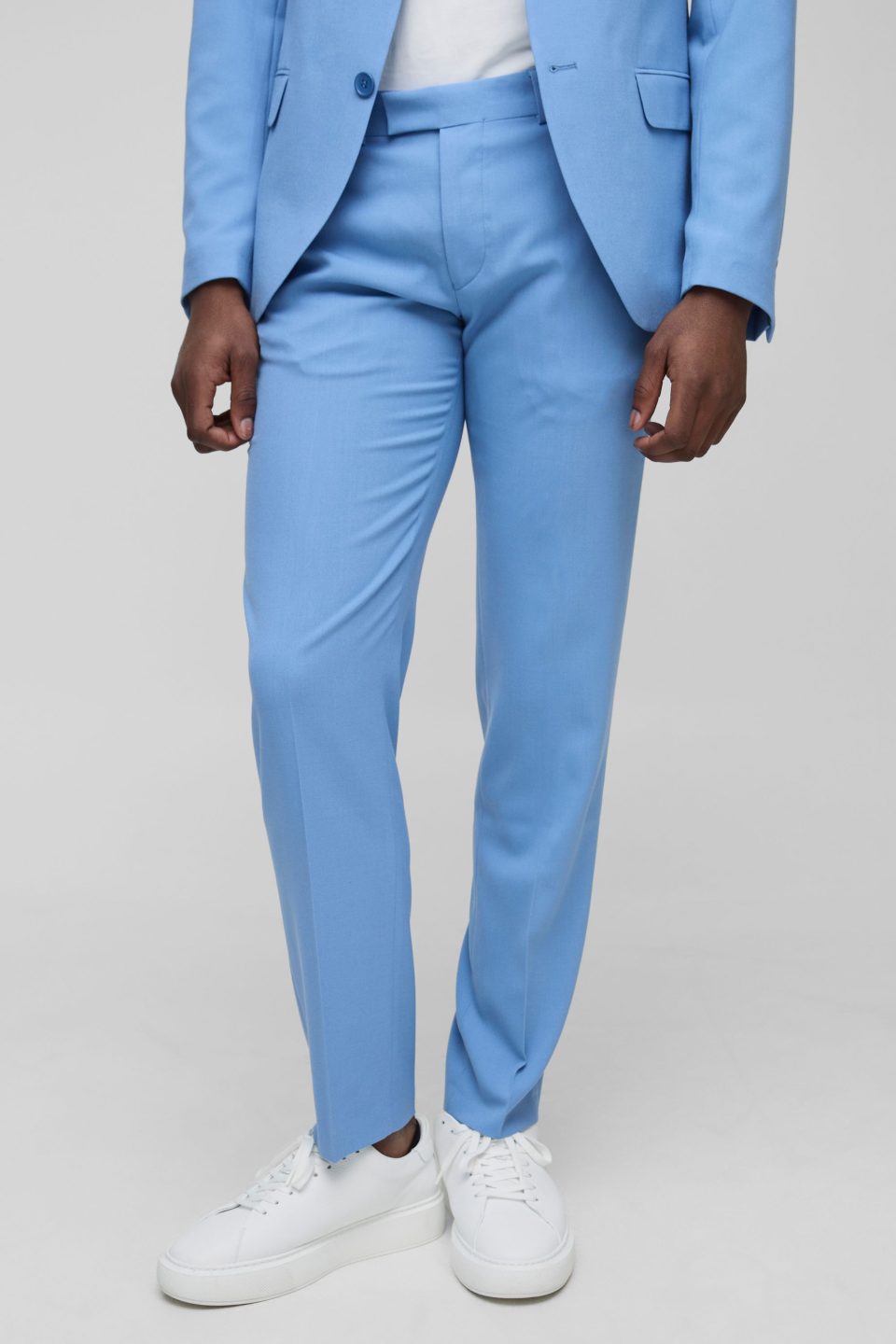 Slim Fit Fixed Waistband Suit Trouser
