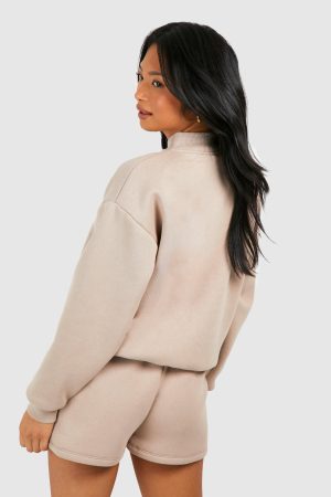 Petite DSGN Bomber Short Tracksuit