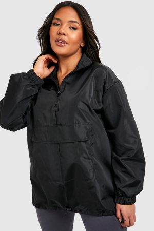 Plus Half Zip Shell Jacket