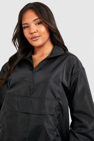 Plus Half Zip Shell Jacket