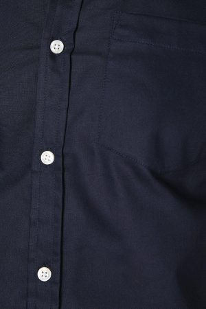 Navy Short Sleeve Oxford Shirt