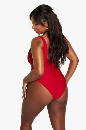 Plus Swimwear Essentials Scoop Swimsuit