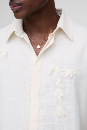 Oversized Half Sleeve Linen Blend Shirt
