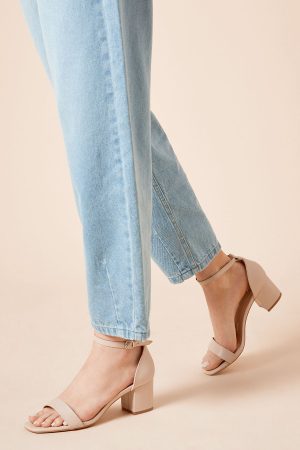Sammy Barely There Low Block Heel Sandals