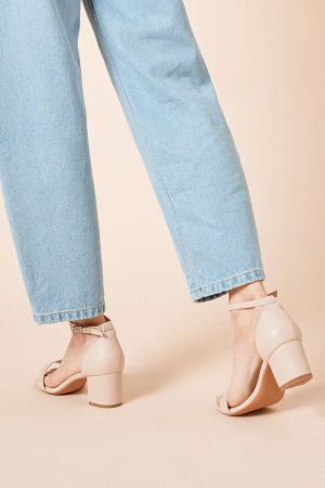 Sammy Barely There Low Block Heel Sandals
