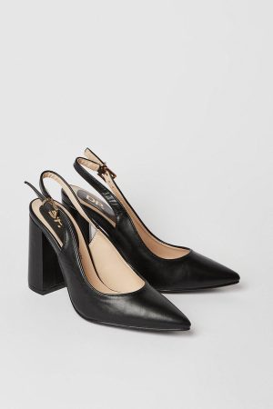 Binx High Block Heel Slingback Court Shoes