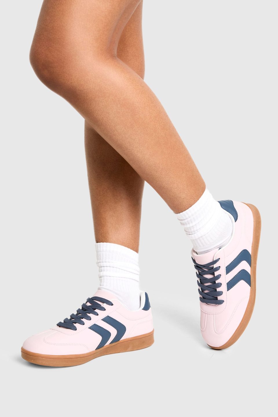 Contrast Stripe Platform Trainers