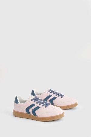 Contrast Stripe Platform Trainers