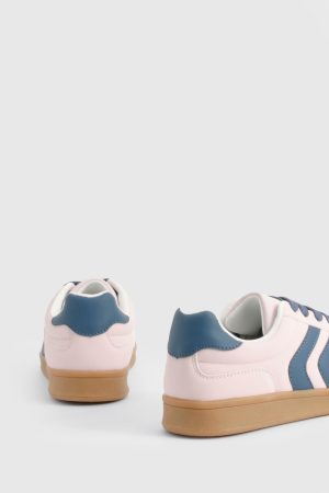 Contrast Stripe Platform Trainers