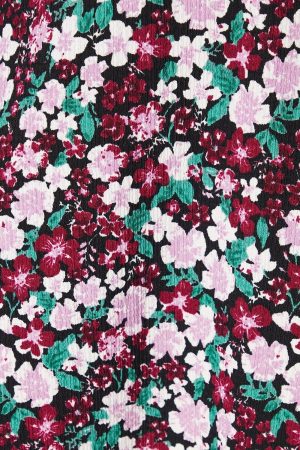 Curve Floral Fit And Flare Mini Dress