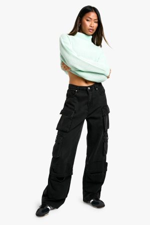 Basic Roll Neck Crop Jumper