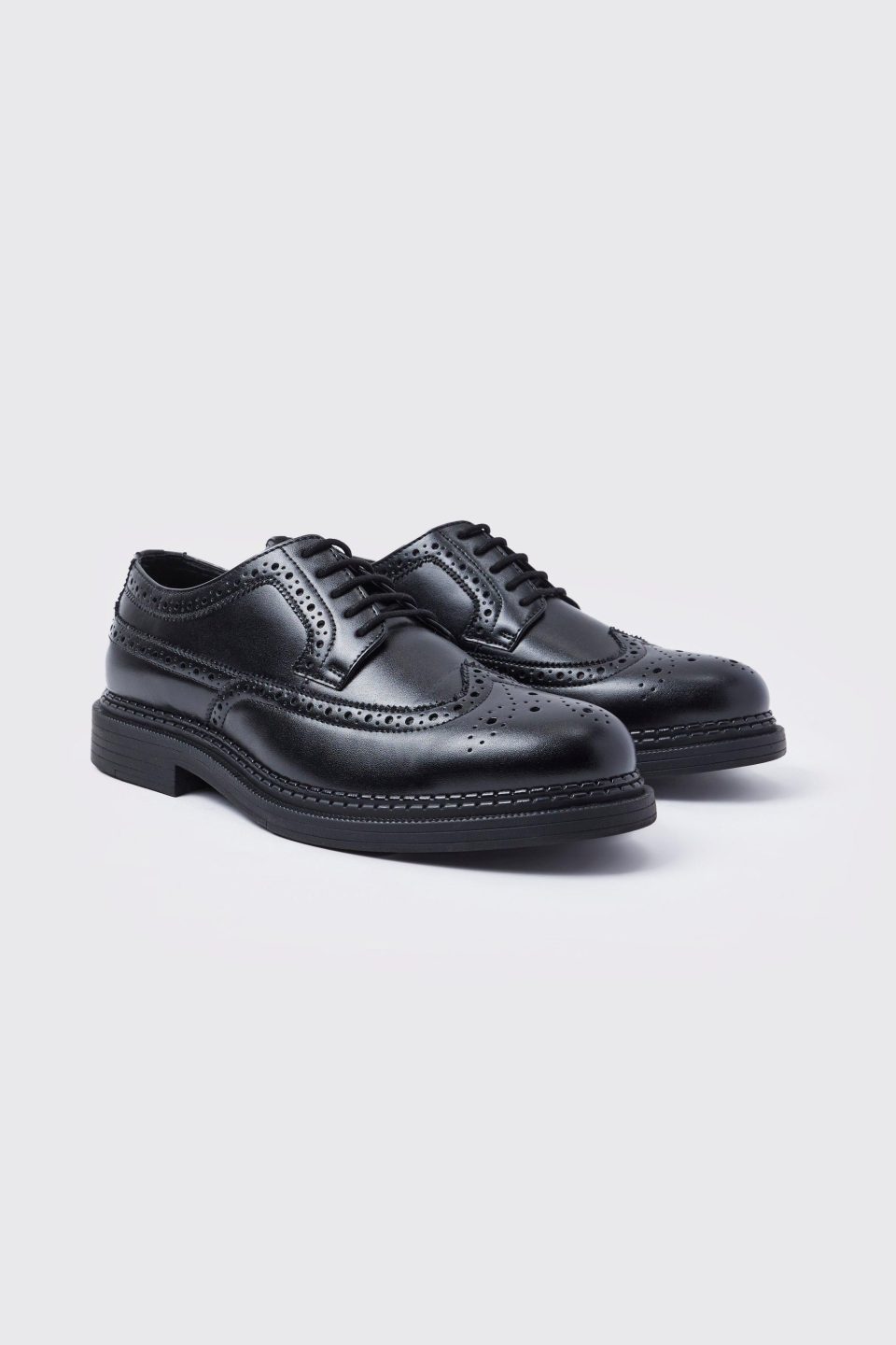 Classic Faux Leather Brogue