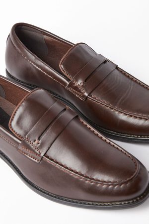Dark Brown Smart Loafers