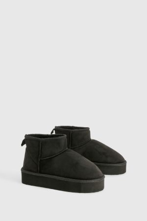 Platform Cosy Ankle Boots