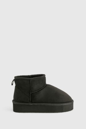 Platform Cosy Ankle Boots