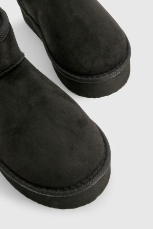 Platform Cosy Ankle Boots