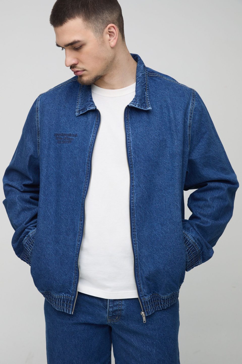 Tall Embroidered Bomber Jacket