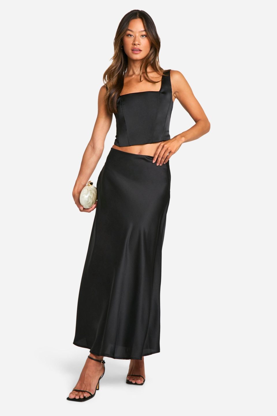 Tall Satin Slip Midaxi Skirt