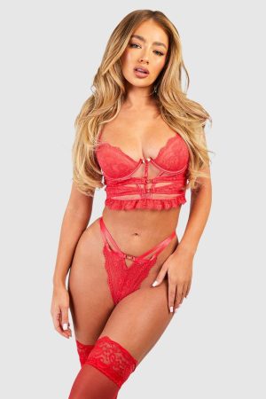Heart Detail Cut Out Corset