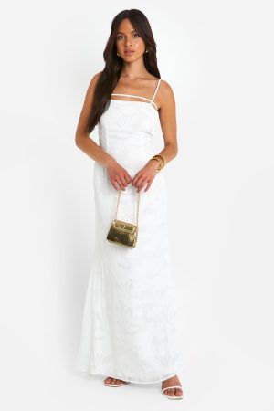Texture Strappy Maxi Dress