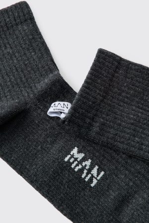 Man Woven Tab Socks