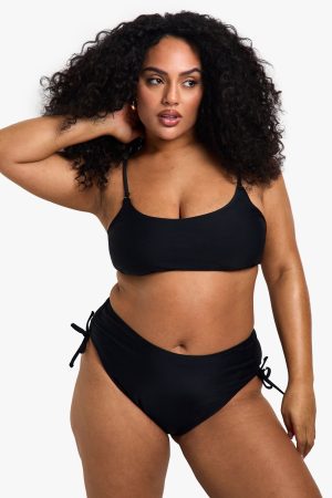 Plus Swimwear Essentials Tummy Control High Waist Brief