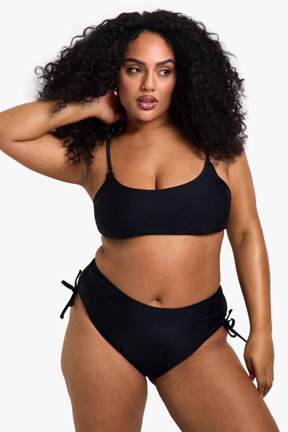 Plus Swimwear Essentials Tummy Control High Waist Brief