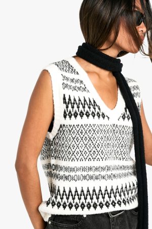 Fairisle Knitted Christmas Tank